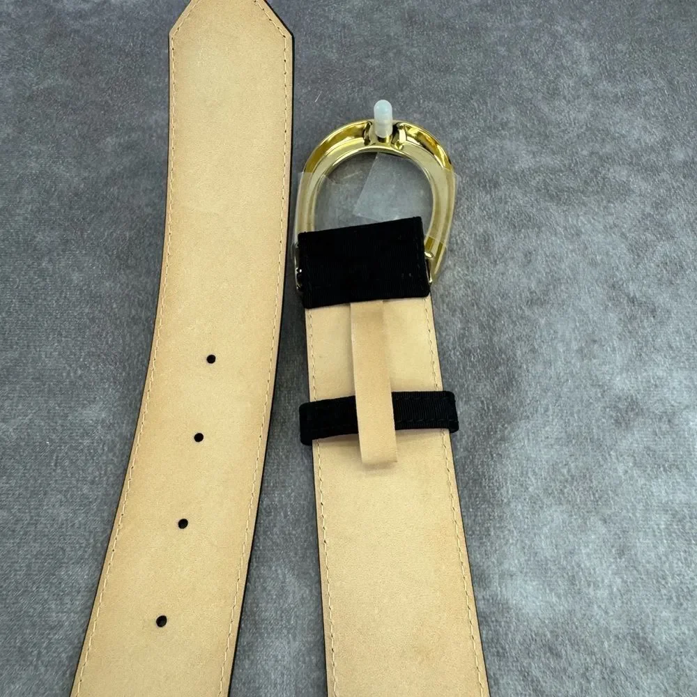 NEW Gucci Black GG Monogram Lurex Canvas Belt - Picture 12 of 13